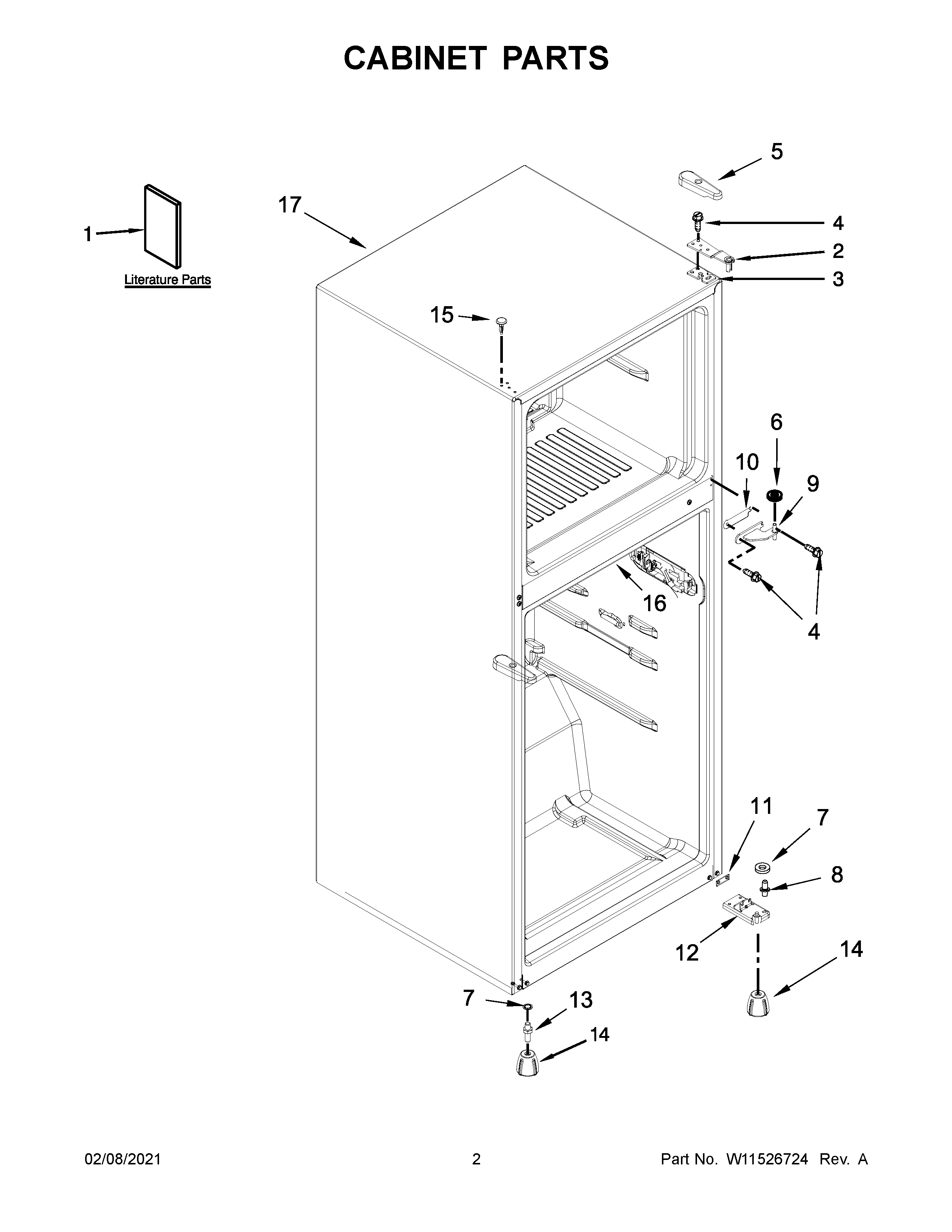 Cabinet parts