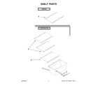 Kenmore 10667809410 shelf parts diagram