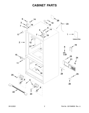 Cabinet parts