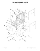 Tub and frame parts