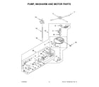 KitchenAid KDTM354DSS3 pump, washarm and motor parts diagram