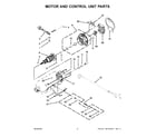 KitchenAid 5KSM165PSCKG0 motor and control unit parts diagram
