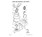 KitchenAid 5KSM165PSCLR0 base and pedestal unit diagram