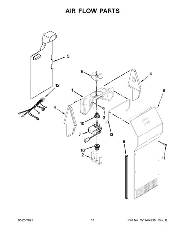 Air flow parts