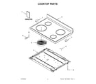 Amana YAER6603SFW3 cooktop parts diagram