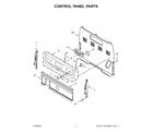 Amana YAER6603SFW3 control panel parts diagram