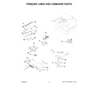 KitchenAid KRFF305ESS05 freezer liner and icemaker parts diagram