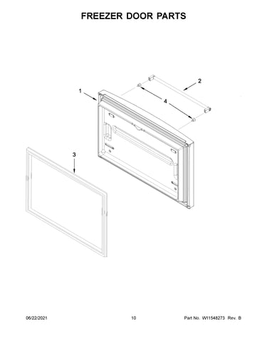 Freezer door parts