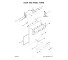 Whirlpool BLB14GRANA1 door and panel parts diagram