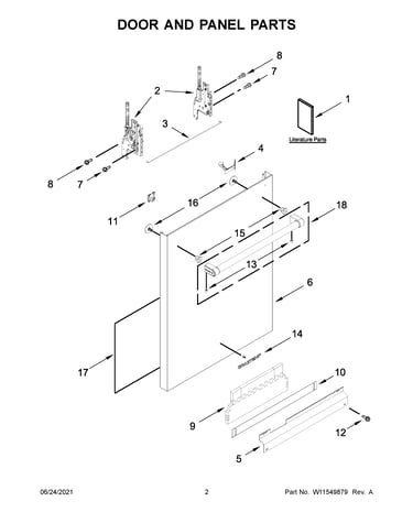 Door and panel parts
