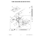 Whirlpool BLB14GRANA1 pump, washarm and motor parts diagram