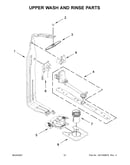 Upper wash and rinse parts