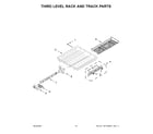 Whirlpool BLB14GRANA1 third level rack and track parts diagram