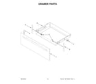 Whirlpool YWFE515S0JB1 drawer parts diagram