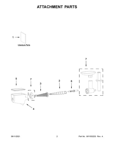 Attachment parts