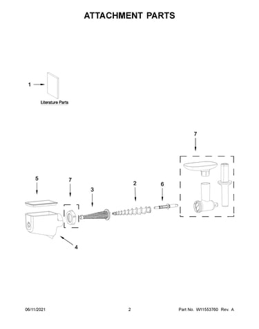 Attachment parts