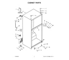 Whirlpool WRT348FMEZ03 cabinet parts diagram