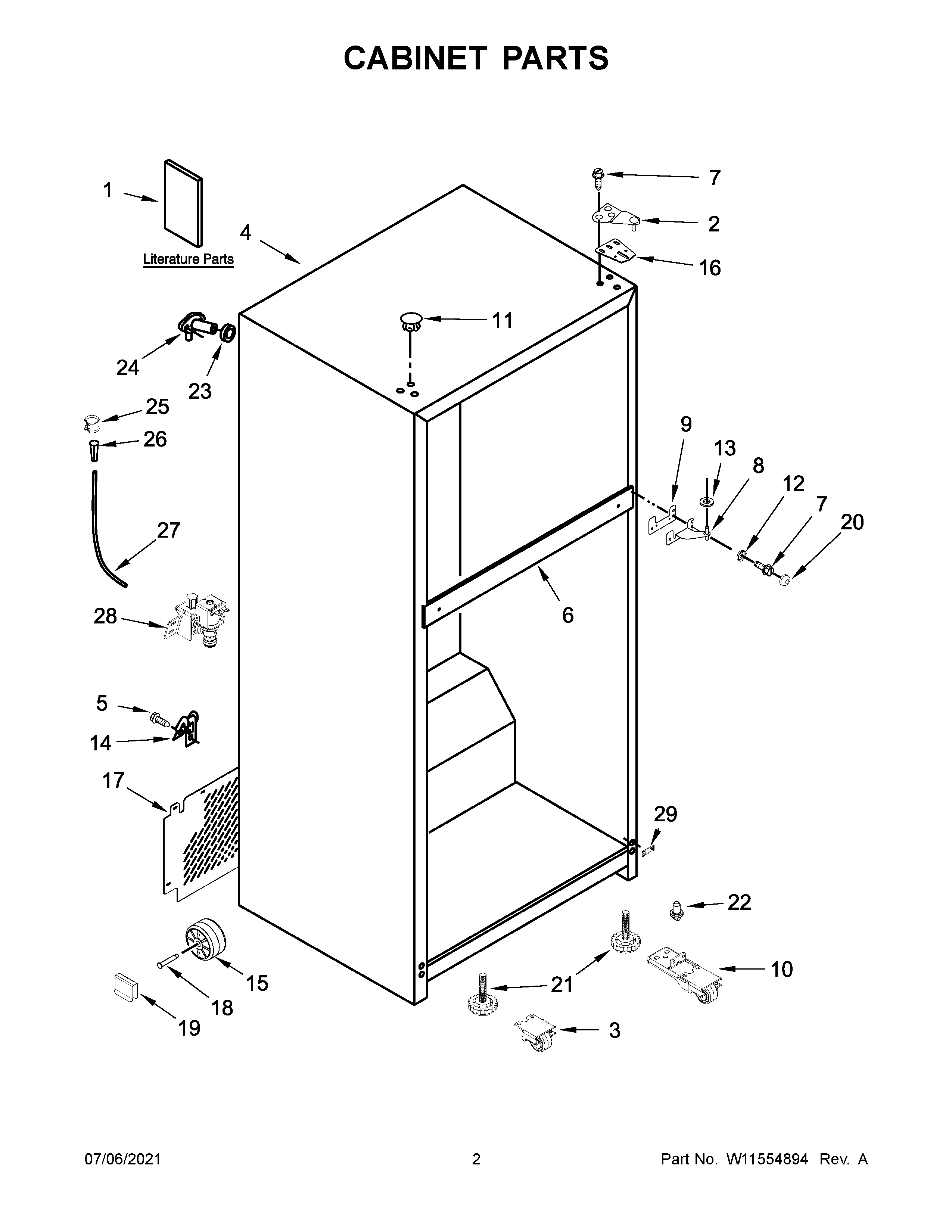 Cabinet parts
