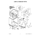 Whirlpool WRT348FMEZ03 liner & icemaker parts diagram