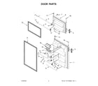 Whirlpool WRT348FMEZ03 door parts diagram