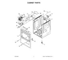 Maytag MGD6230RHW1 cabinet parts diagram