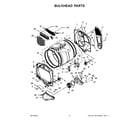 Whirlpool YWED7120HC2 bulkhead parts diagram