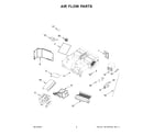 Jenn-Air JMV8208CS07 air flow parts diagram