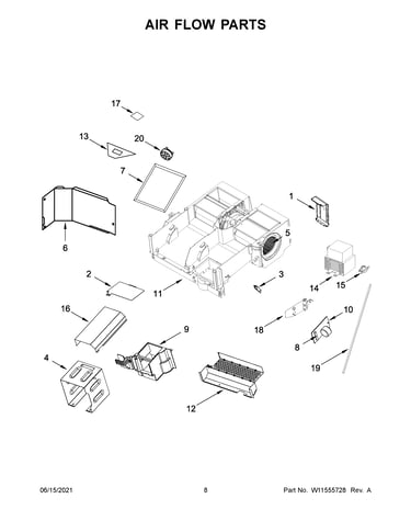 Air flow parts