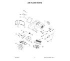 Jenn-Air JMV9196CS08 air flow parts diagram