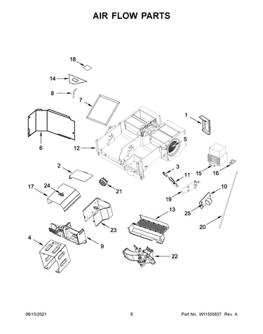 Air flow parts