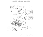 Whirlpool WMHA9019HV4 interior and ventilation parts diagram