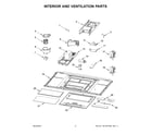 Whirlpool WML35011KW01 interior and ventilation parts diagram
