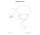 Whirlpool WML55011HW07 turntable parts diagram