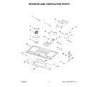 Whirlpool WML75011HZ10 interior and ventilation parts diagram
