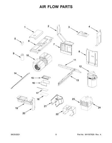 Air flow parts