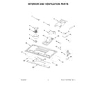 Whirlpool YWML75011HB11 interior and ventilation parts diagram