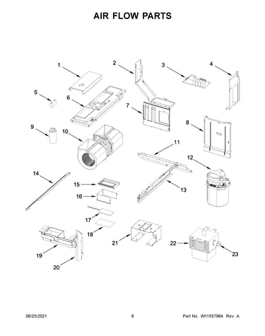 Air flow parts