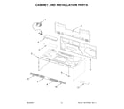 Whirlpool YWML75011HW11 cabinet and installation parts diagram