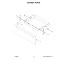 Whirlpool YWFE505W0JW1 drawer parts diagram