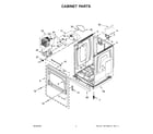 Whirlpool WGD8127LW1 cabinet parts diagram