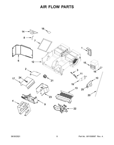 Air flow parts