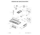 Whirlpool YWMH31017HW4 interior and ventilation parts diagram