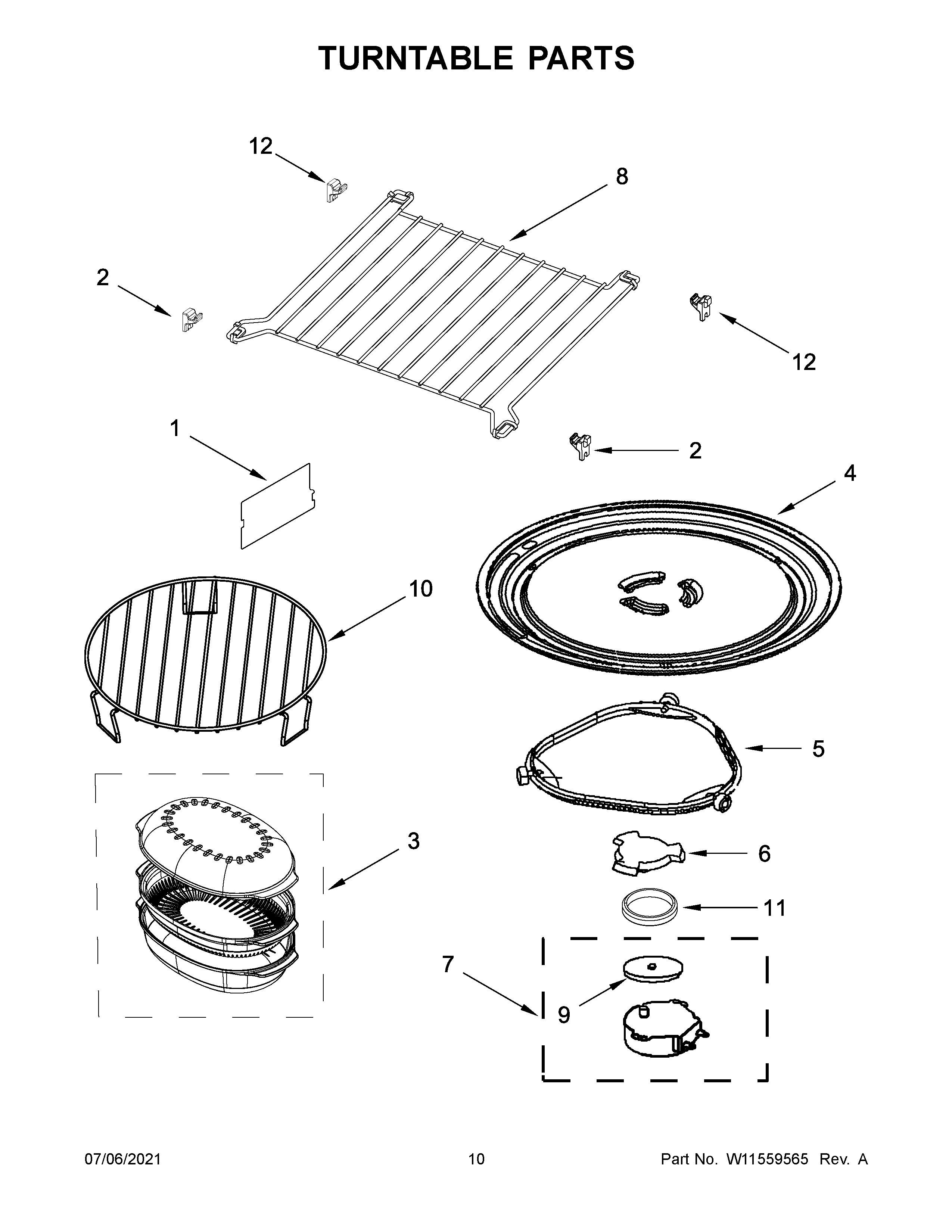 Turntable parts