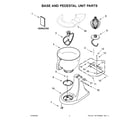 KitchenAid 5KSM150FBEER4 base and pedestal unit parts diagram