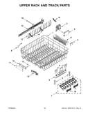 Upper rack and track parts