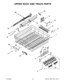 Upper rack and track parts