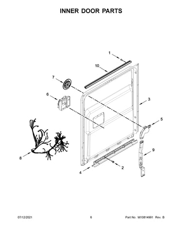 Inner door parts