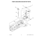 KitchenAid KDTM354DSS4 pump, washarm and motor parts diagram