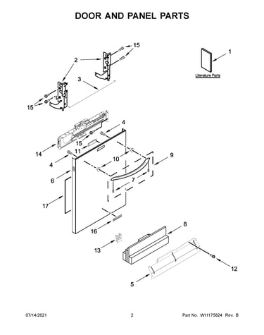 Door and panel parts