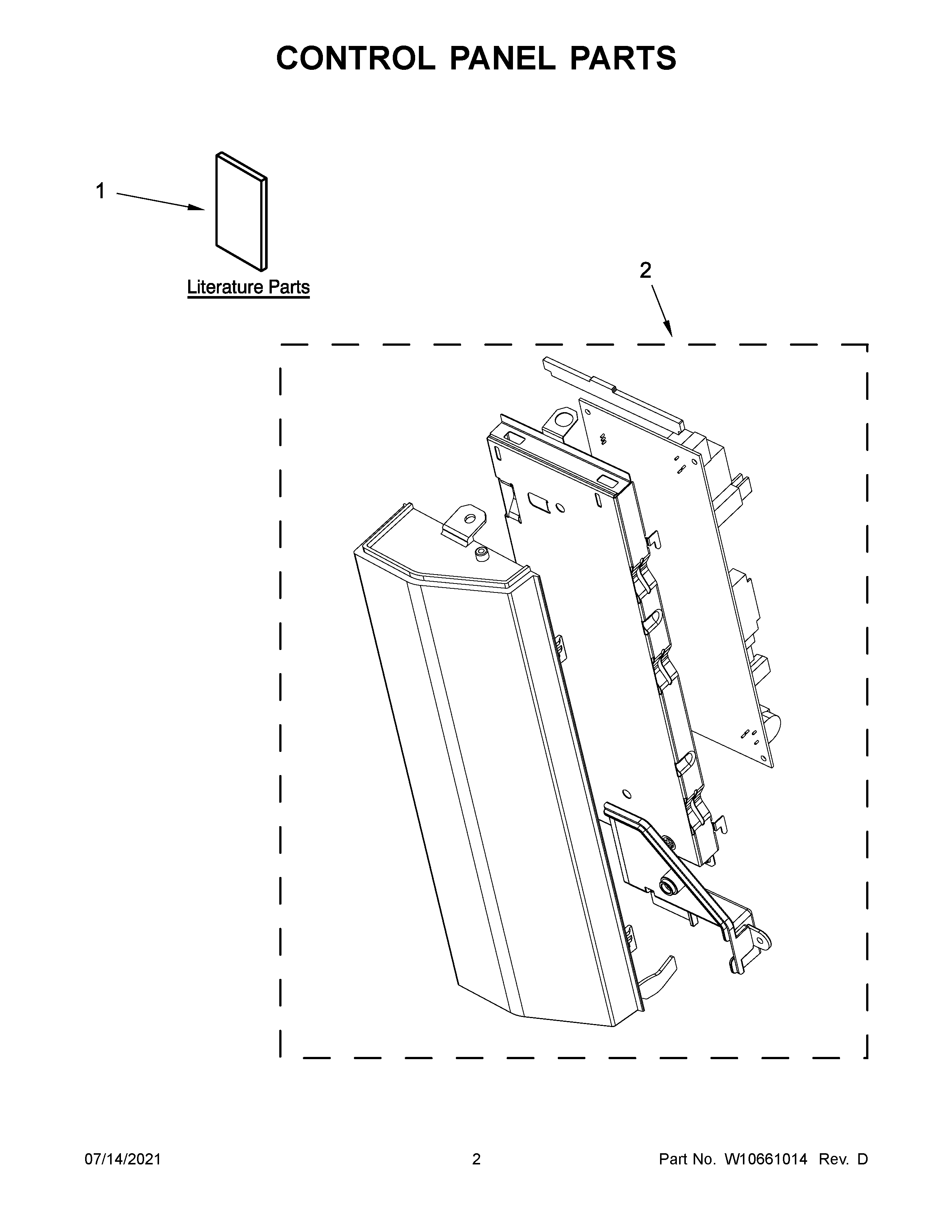 Control panel parts
